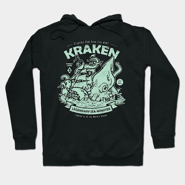 Kraken Cryptids Club Hoodie by heartattackjack